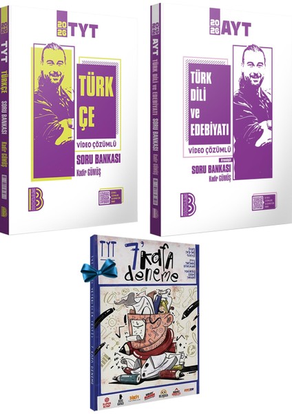 2026 Tyt-Ayt Türkçe-Türk Dili ve Edebiyatı Tamamı Video Çözümlü-Konu Özetli Soru Bankası-7 Deneme