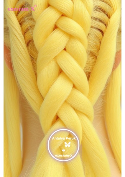 Afrika Örgüsü & Rasta İçin Sentetik Saç 165 GR LİMON SARISI #YELLOW2 fiyatları
