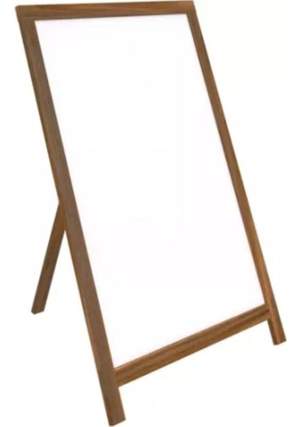60X85 Ahşap Ayaklı Beyaz Yazı Tahtası, Şık ve Kullanışlı Tasarım.
