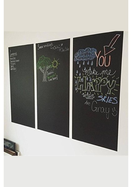 Renkli Kendinden Yapışkanlı Tahta Kağıdı, Tebeşir Sticker, Çok Renkli, Eğlenceli ve Pratik fiyatları