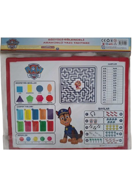 Renkli Çarpım Tablosu ve Abaküslü Yazı Tahtası, Eğlenceli Öğrenme Seti