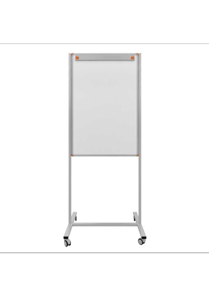 Yazı Tahtası 65X100 Tekerlekli Ayaklı Flipchart, Aparatlı, Laminant Yüzey, Beyaz