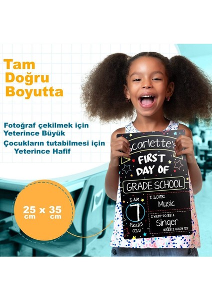 Çift Taraflı Kuru Yazı Tahtası, 25X35CM, Siyah, Okul Günleri Için Renkli Çözüm fiyatları