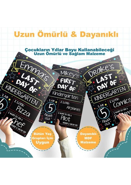 Çift Taraflı Kuru Yazı Tahtası, 25X35CM, Siyah, Okul Günleri Için Renkli Çözüm fırsatları