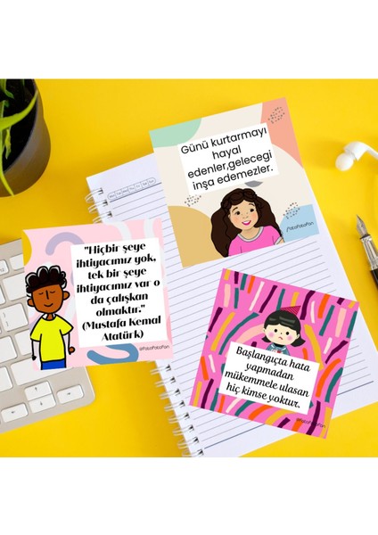 Çocuklar Için 3'lü Motivasyon Kartları, Ders Çalışma Keyfini Artırır fiyatları