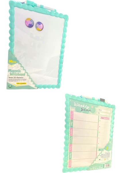 Çift Taraflı Manyetik Yazı Tahtası 21,5X28 Cm, Renkli, Pratik ve Kullanışlı fiyatları