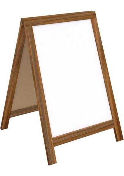 60X85 Ahşap Çatı Tipi Yazı Tahtası Beyaz, Şık ve Kullanışlı Ofis Gereci