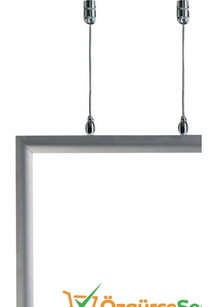 Çift Taraflı Tavan Askılı Poster Çerçevesi 50X70 Gri fiyatları