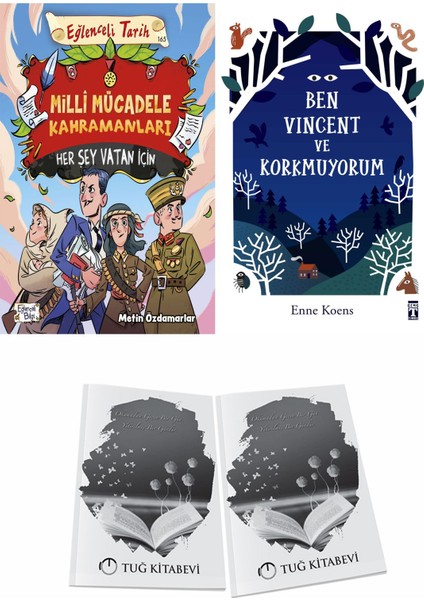 Milli Mücadele Kahramanları Her Şey Vatan Için ve Ben Vincent ve Korkmuyorum + Hediyeli