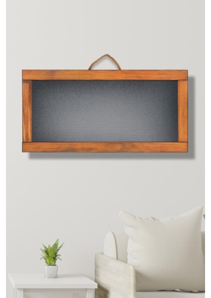 Kahverengi Ahşap Yazı Tahtası, Duvar Dekoru, 60X30 Cm, Yatay, Ev Dekorasyonu fiyatları