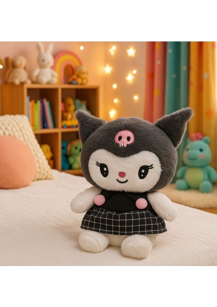 Kawaii Kuromi Sevimli Kostümlü Karakter - Sevimli Elbiseli - 24 cm Yumuşak Doku fiyatları