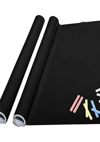 Kendinden Yapışkanlı Siyah Kara Tahta Sticker 60X200 cm fırsatları