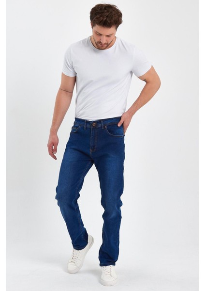 Erkek Fermuarlı Taşlı Klasik Jeans modelleri