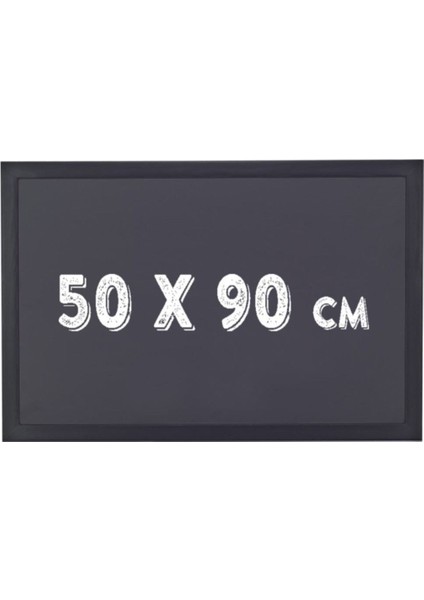 50X90 cm Siyah Tahta Çerçeveli, Tebeşirle Yazı Yazma Alanı fiyatları