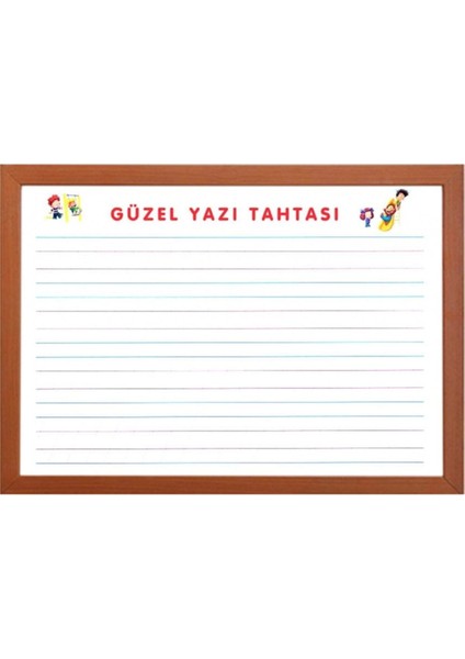 Beyaz Mdf Çerçeveli Yazı Tahtası 60X80 cm