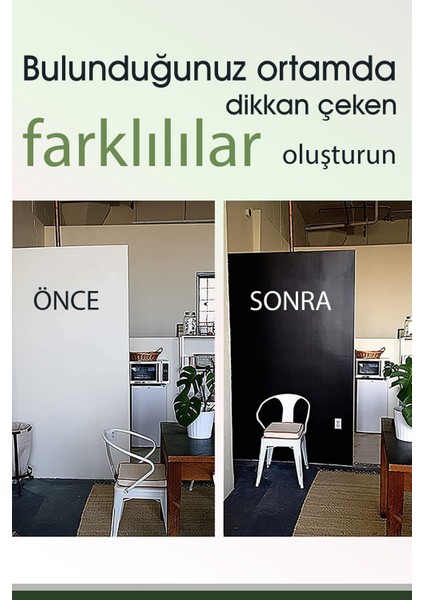 Renkli Silinebilir Çocuk Yazı Tahtası 60X200CM, Tebeşir ve Sunum Hediyesi indirimleri