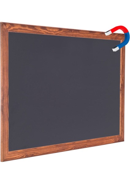 Manyetik 100X210 cm Ahşap Çerçeveli Kara Tahta, Tebeşirle Yazı Yazılır fiyatları