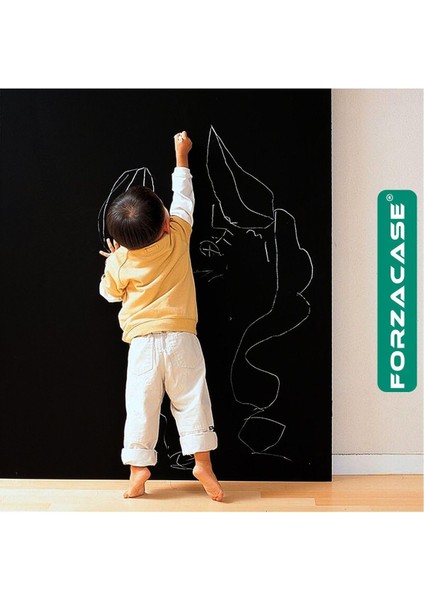 Yazılabilir Kara Tahta Folyo Seti, Pvc Duvar Sticker, 5 Tebeşir, FC091 modelleri