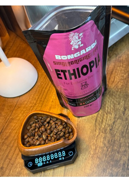 Etiyopya Yöresel Single Orjin Nitelikli Kahve Seti 5X200G (Çekirdek Veya Öğütülmüş Seçilebilir)