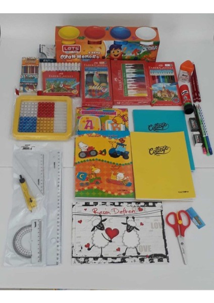 26 Parça Tam Kırtasiye Seti, Başlangıç Için, Öğrenci ve Çalışma Malzemeleri