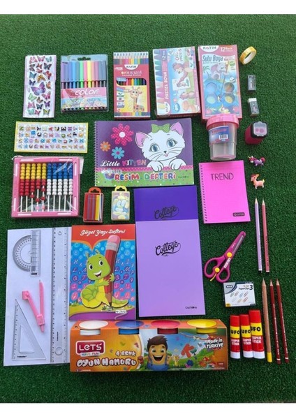 Kız 1. Sınıf Okul Ihtiyaçları Kırtasiye Seti, Şık ve Kullanışlı Tasarım fiyatları