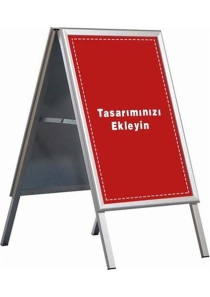 70X100CM Alüminyum Çift Taraflı Kaldırım Reklam Panosu modelleri