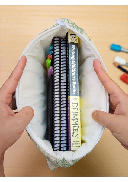Desenli Pofuduk Organizer Çanta 30X24 Cm, Defter ve Kırtasiye Malzemeleri Için fiyatları