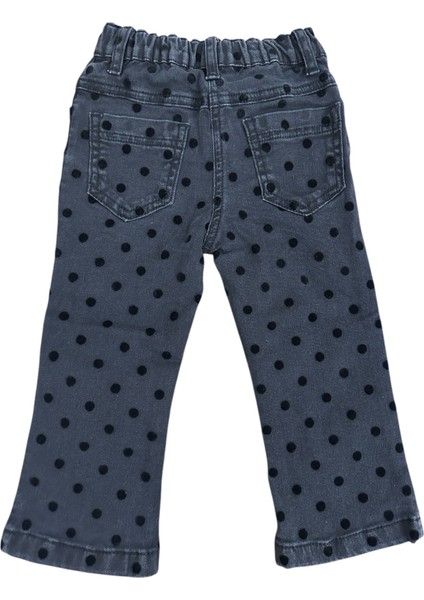 Kız Bebek/çocuk Ispanyol Paça Jean Kot Pantolon %98 Pamuk