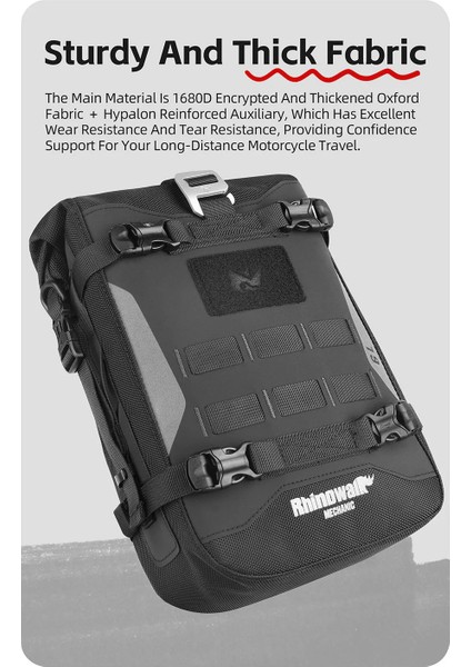MJX2001 Mechanic Series 6l Su Geçirmez Crash Bar Çantası – Motosiklet Yan Depo / Tank Üstü – Diğer Mechanic Serisi Çantalarla Uyumlu indirimleri