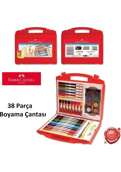 Renkli Boyama Çanta Seti 38 Parça, Çocuklar Için Eğlenceli ve Yaratıcı Set modelleri