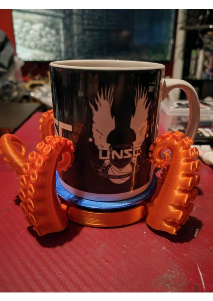 Ahtapot Bardak Altlığı