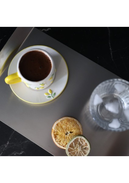 Paslanmaz Çelik Sunum Tepsisi 30X20 cm – Satine Yüzey, Tutma Kulp Tasarımlı, Kahvaltı ve Peynir Sunum Tabağı modelleri