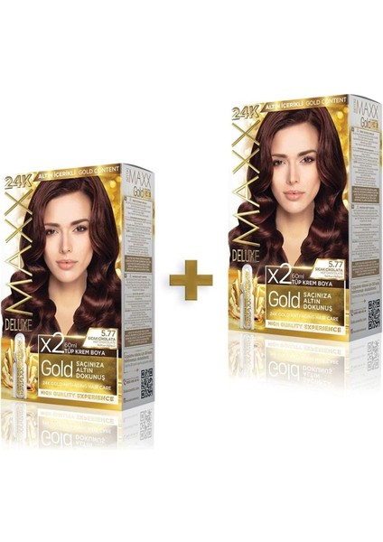 Golden Beauty 24K 5.77 Sıcak Çikolata Boya Seti 2 Adet
