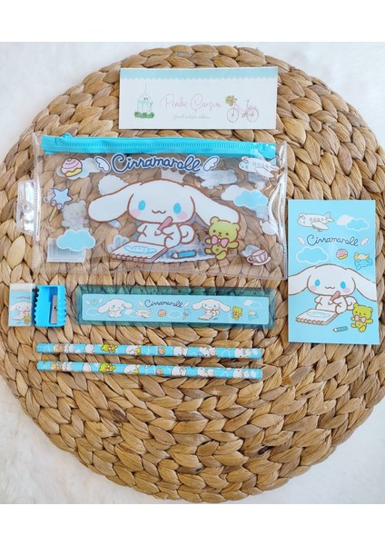 Renkli Şeffaf Kalemlikli Kırtasiye Seti, Çocuklar Için Eğlenceli ve Kullanışlı