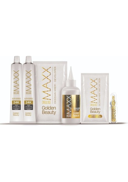 Golden Beauty 24K 8.1 Küllü Açık Kumral Boya Seti 2 Adet fiyatları