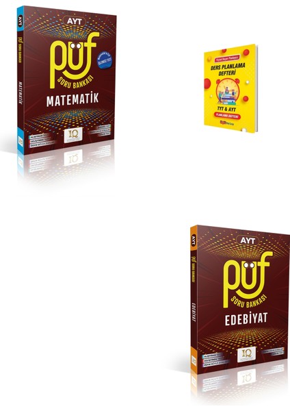 Ayt Püf Matematik ve Edebiyat Soru Bankası + Planlama Defteri