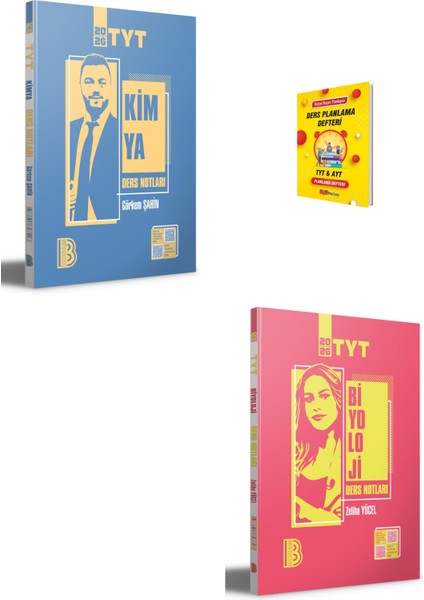 Tyt Kimya ve Biyoloji Ders Notları + Planlama Defteri