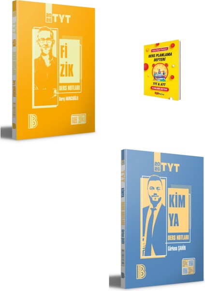 Tyt Fizik ve Kimya Ders Notları + Planlama Defteri