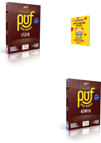 Ayt Püf Fizik ve Kimya Soru Bankası + Planlama Defteri