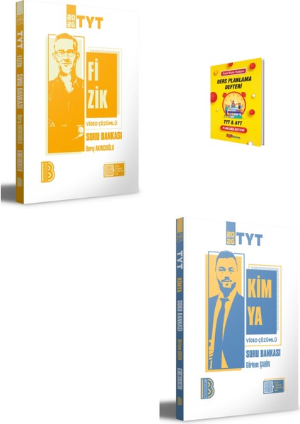 Tyt Fizik ve Kimya Video Çözümlü Soru Bankası + Planlama Defteri