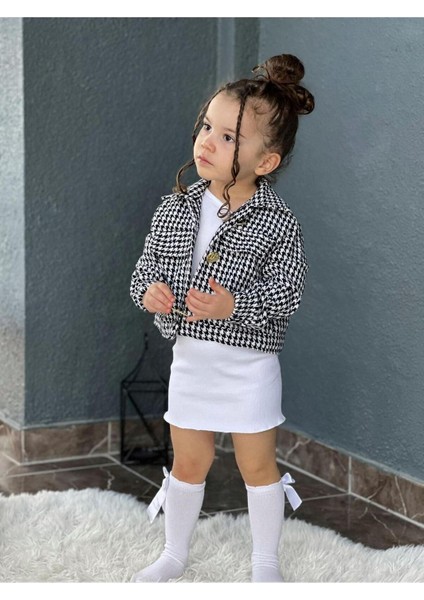 Kız Çocuk Özel Tasarım Kazayağı Yarım Ceket fiyatları