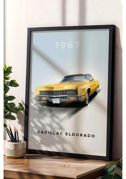 1967 Cadillac Eldorado Çerçeveli Tablo - Special Edition Car Poster