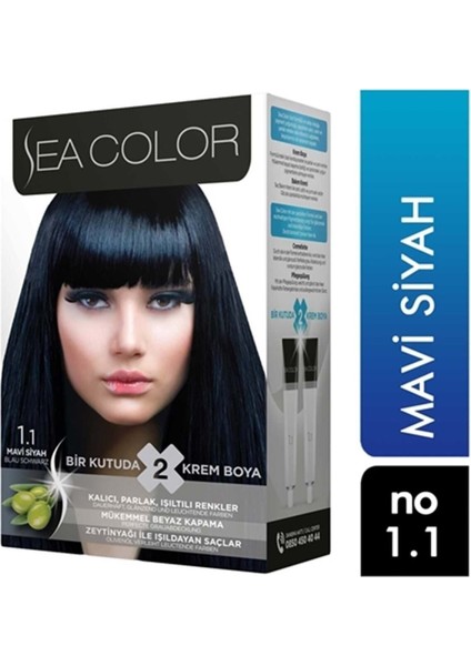 Saç Boyası 1.1 Mavi Siyah 8698753382096
