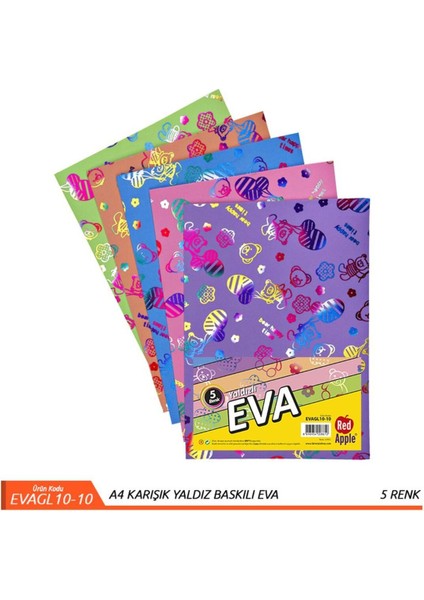 Yaldızlı Ayı Desenli 20X30 Evrak Kabı, 10'lu Set, Şık ve Kullanışlı Tasarım