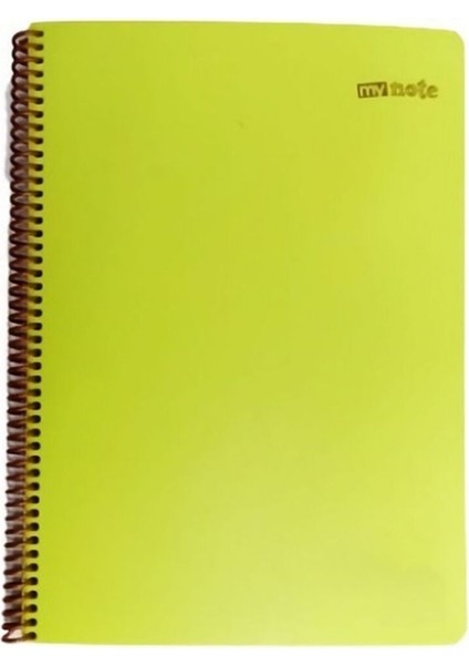 A4 Spiralli Pastel Defter Kareli Ivory 70 gr Yeşil 1 Adet