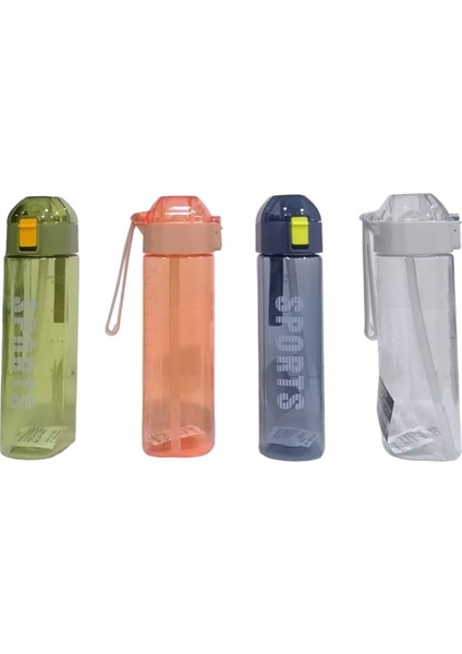 Yüksek Kapasiteli Plastik Matara 650 Ml, Dayanıklı ve Hafif Tasarım