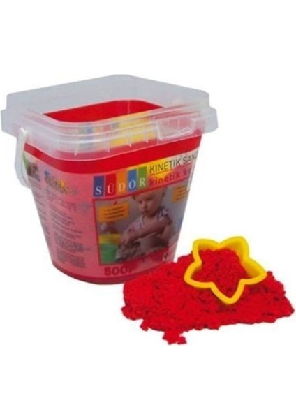 Kinetik Kum Kırmızı 500G, Eğlenceli ve Renkli Oyun Malzemesi