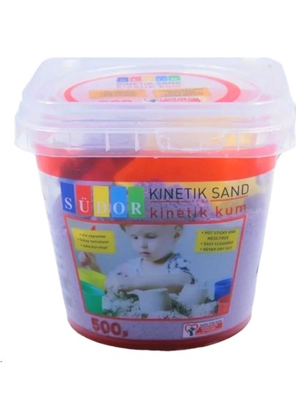 Mor Kinetik Kum Lila Renk 500 Gr, Eğlenceli ve Yaratıcı Oyun Malzemesi