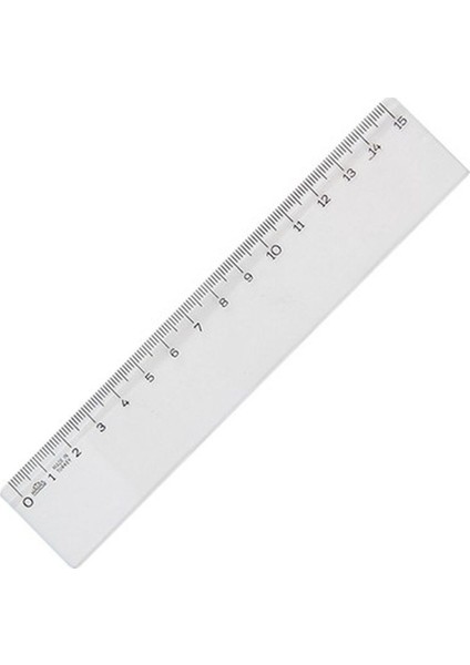 Genişlik 15 cm Plastik Cetvel, Dayanıklı ve Kullanışlı Ölçüm Aracı