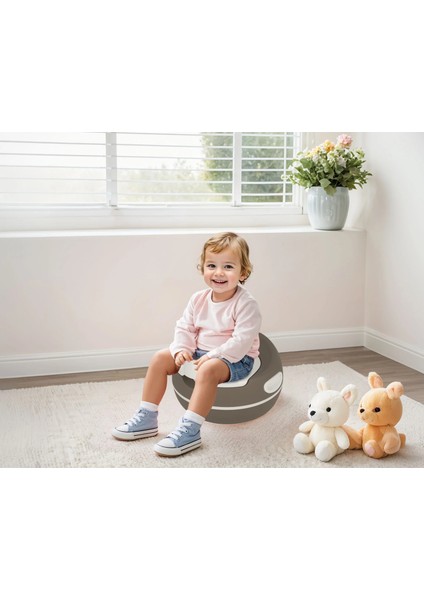 Premium Bebek Lazımlık – Kaymaz Tabanlı, Portatif, Yumuşak ve Hijyenik Tuvalet Eğitici 18 Ay+